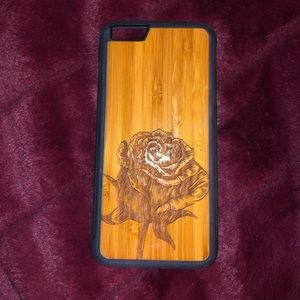 Wooden/Rubber Phone Case IPHONE 6/6s PLUS